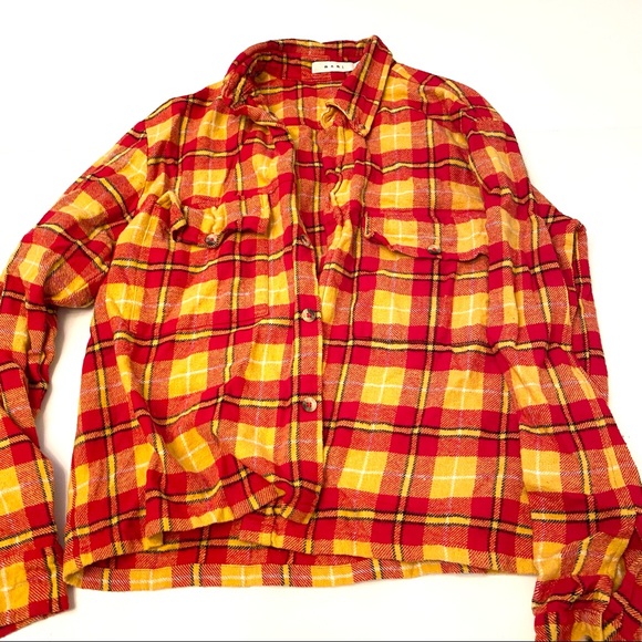 Mnml Relaxed Cargo Flannel Shirt Button 